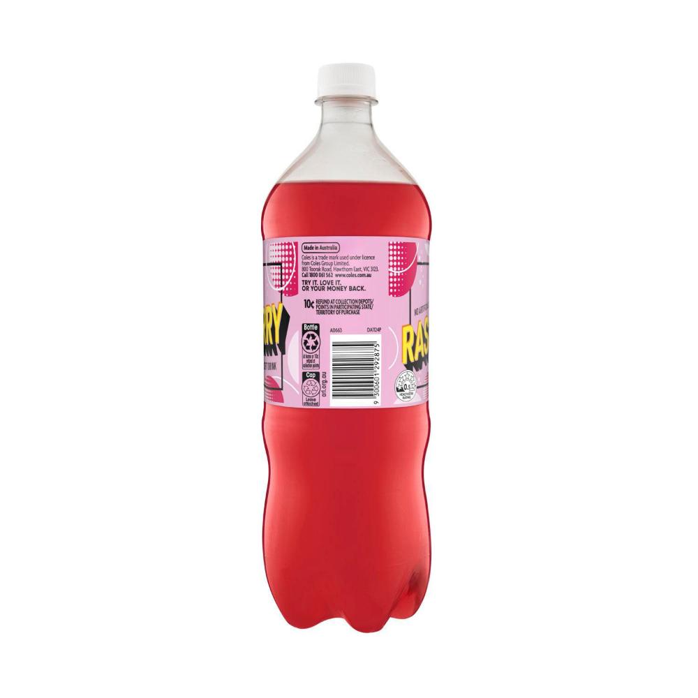 Coles Lindt Raspberry Buy Coles Soft Drink Raspberry 1.25L | Coles