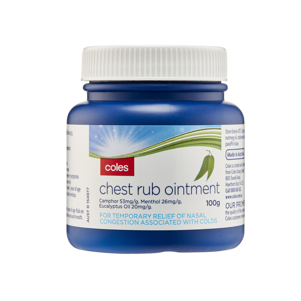 Buy Coles Chest Rub 100g Coles