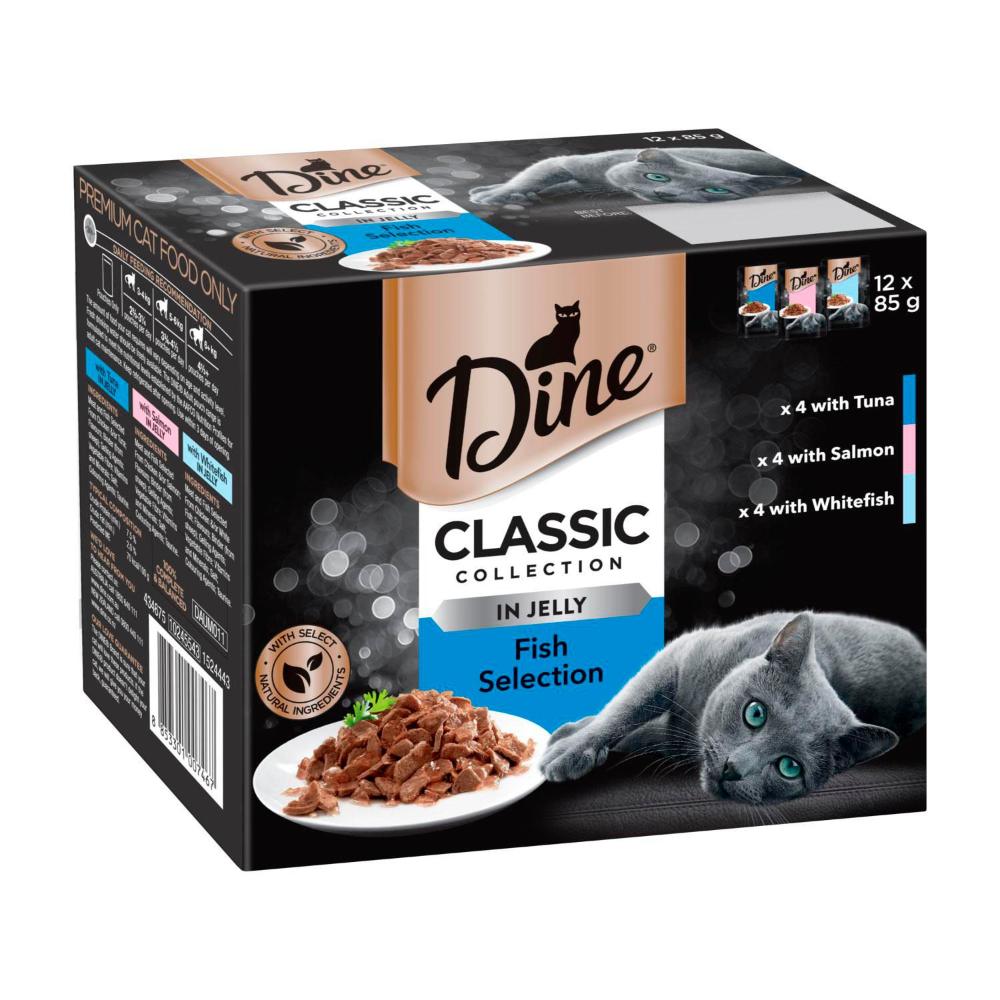Buy Dine Classic Collection Adult Wet Cat Food Fish Selection In