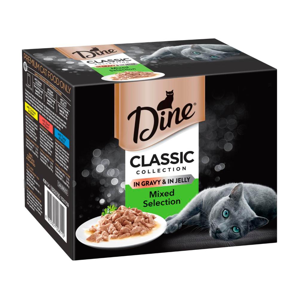 Buy Dine Classic Collection Pouch Cat Food Mixed Selection In