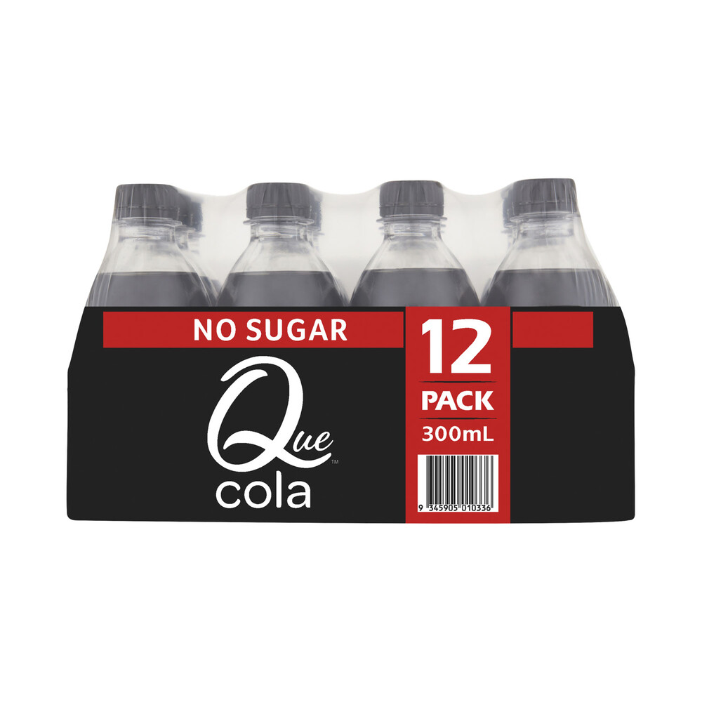 Que No Sugar Soft Drink Cola 12x300mL | 12 pack