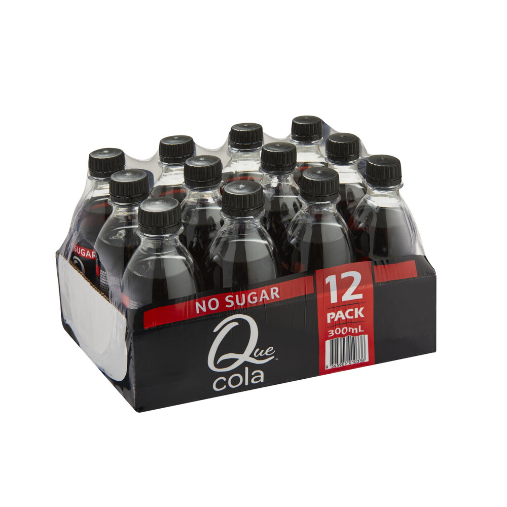 Que No Sugar Soft Drink Cola 12x300mL | 12 pack
