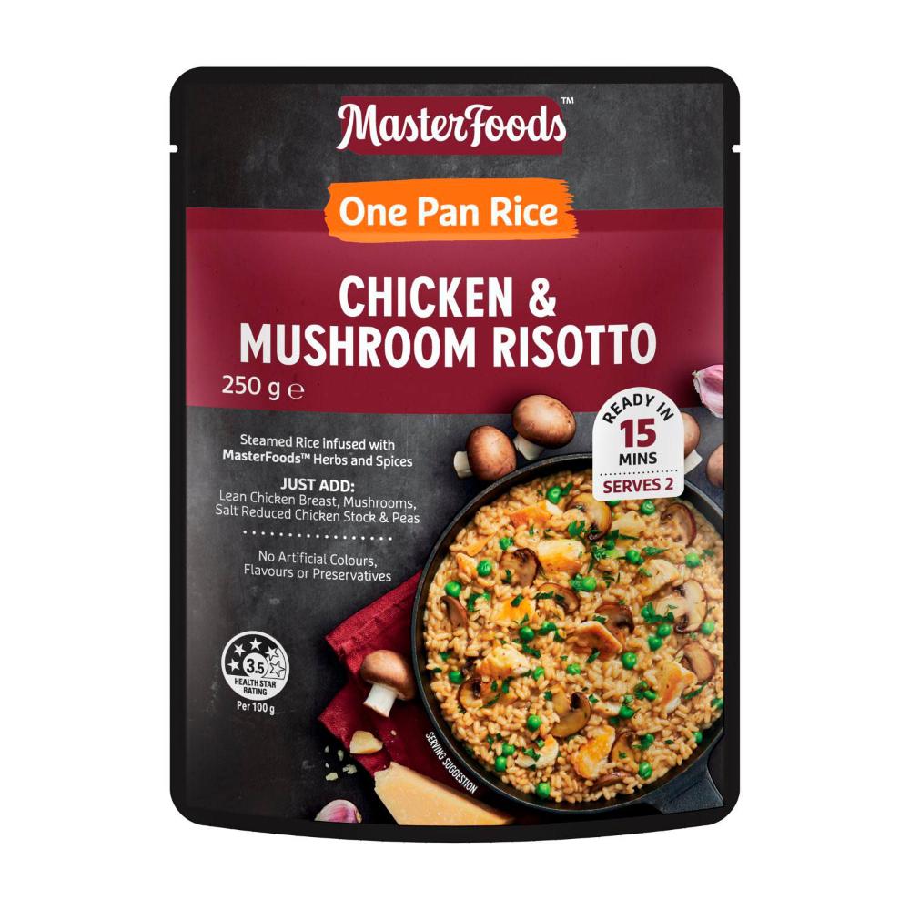 Buy Masterfoods One Pan Rice Chicken And Mushroom Risotto 250g Coles