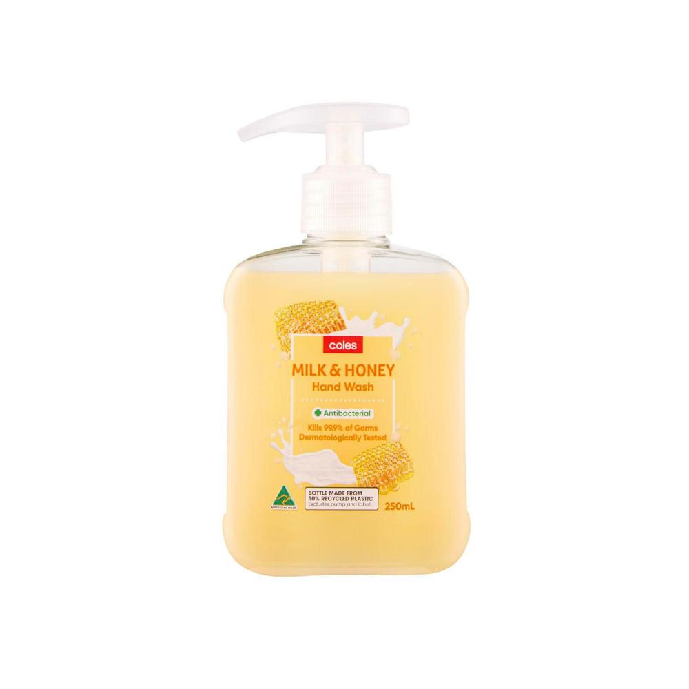 Buy Coles Hand Wash Milk & Honey 250mL Coles