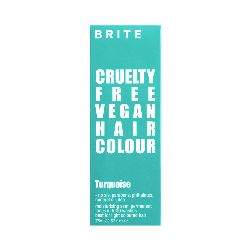 Buy Brite Semi Permanent Turquoise Hair Colour 75mL Coles