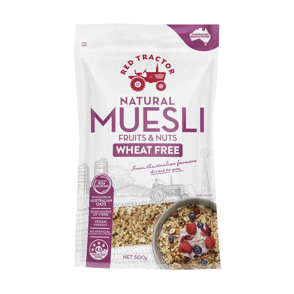 Buy Red Tractor Wheat Free Muesli Fruit & Nuts 500g Coles