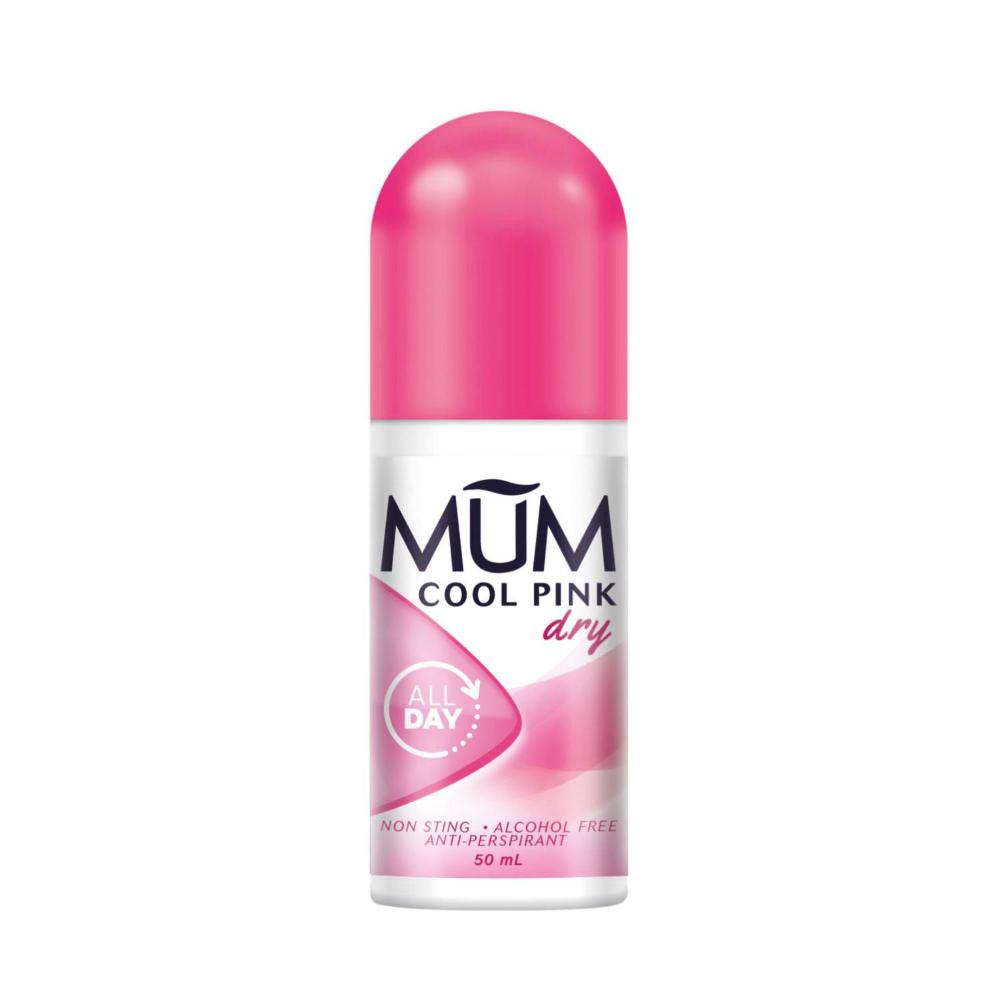 Buy Mum Dry Antiperspirant Cool Pink All Day Roll On Deodorant 50mL Coles