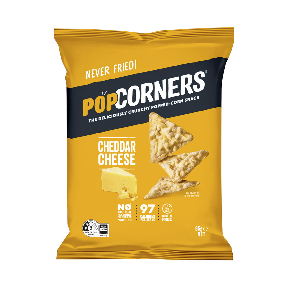 Buy Popcorners Gluten Free Snacks Cheddar Cheese 85g Coles