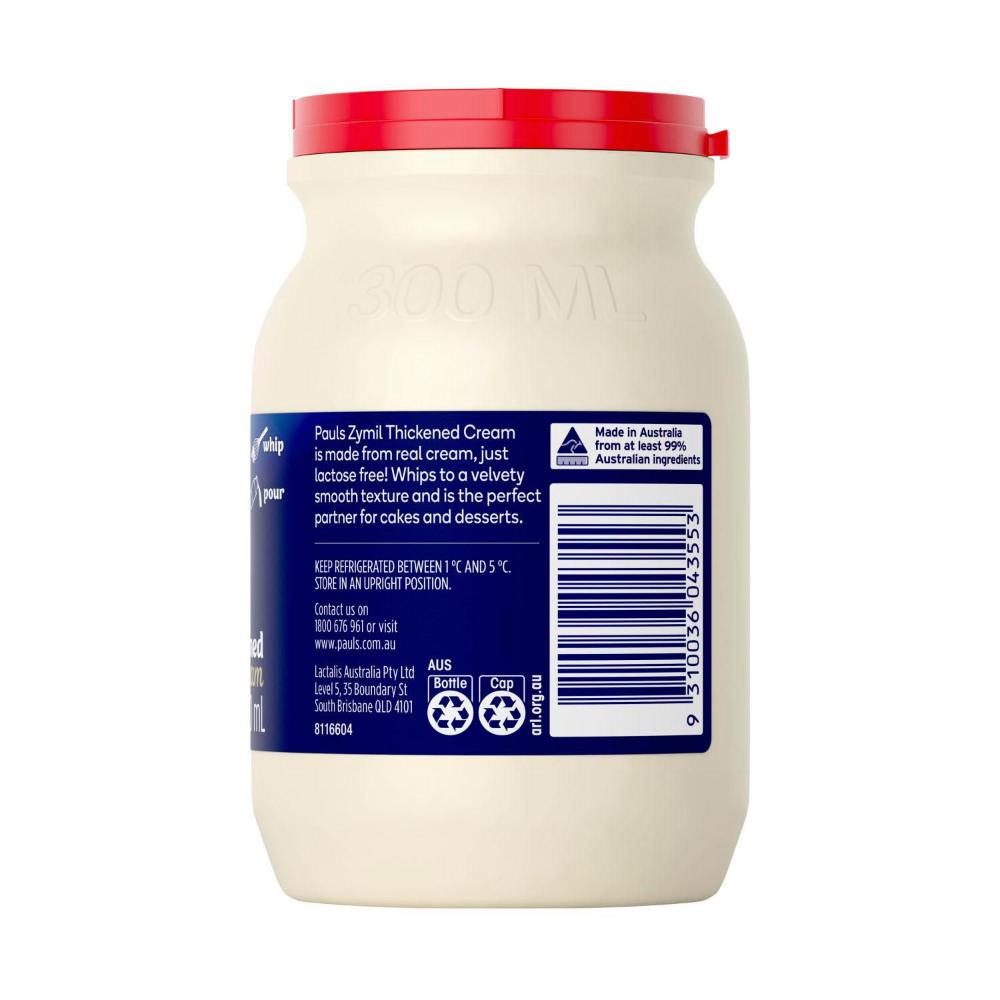 Buy Pauls Zymil Regular Thickened Cream 300mL | Coles
