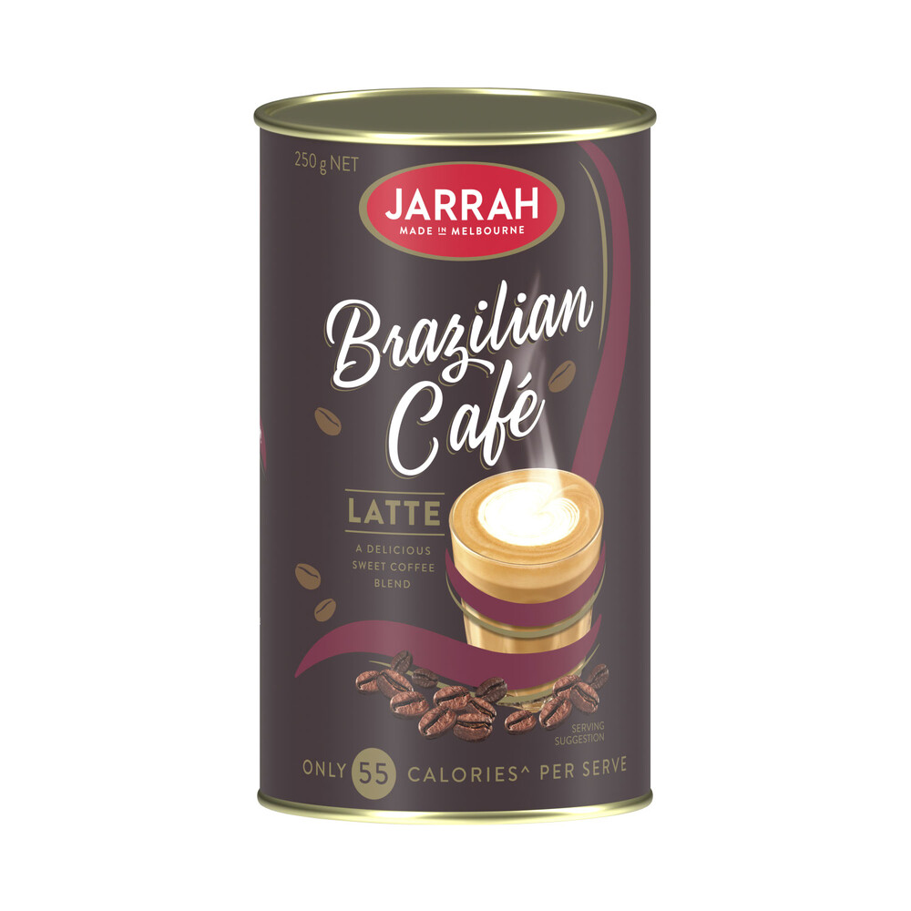 Buy Jarrah Brazilian Cafe Latte Coffee 250g Coles