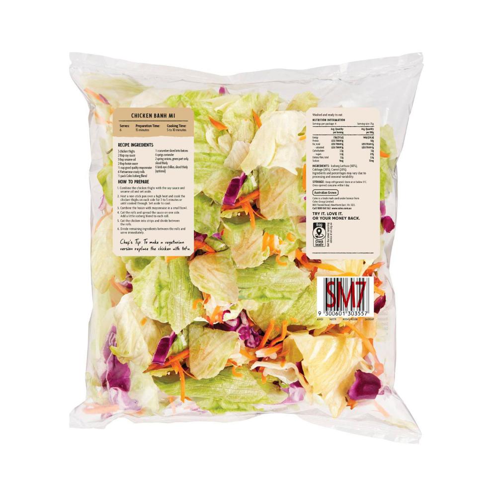 Coles Iceberg Salad Blend | 300g