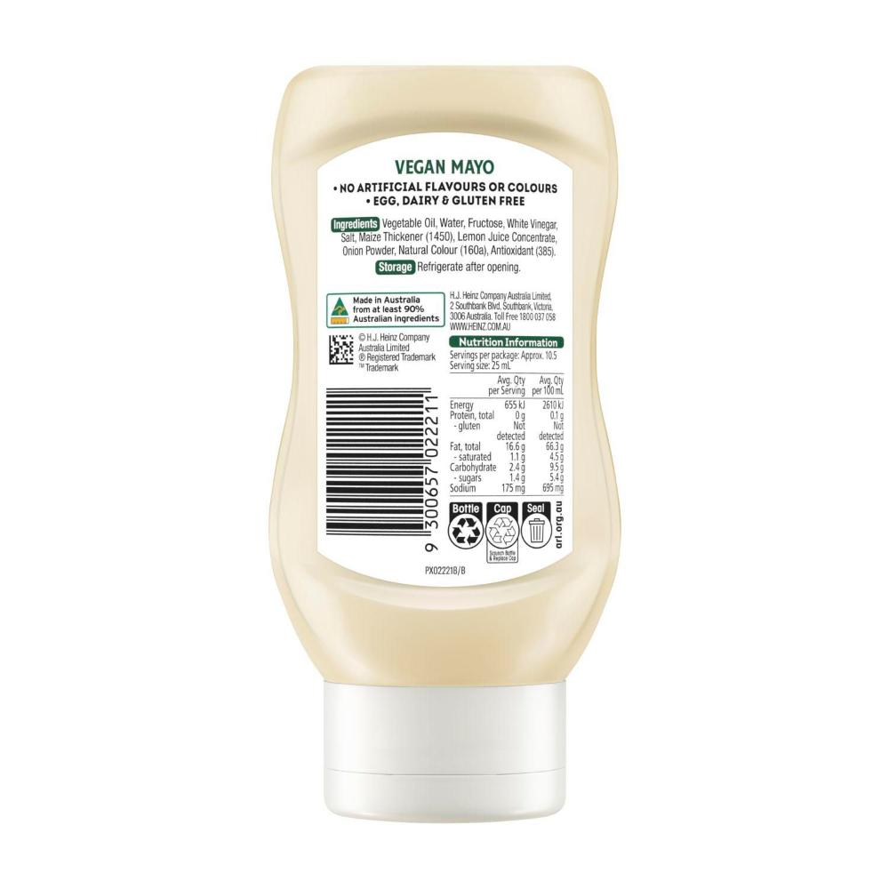 Buy Heinz Seriously Good Mayonnaise Vegan Mayo 270mL | Coles