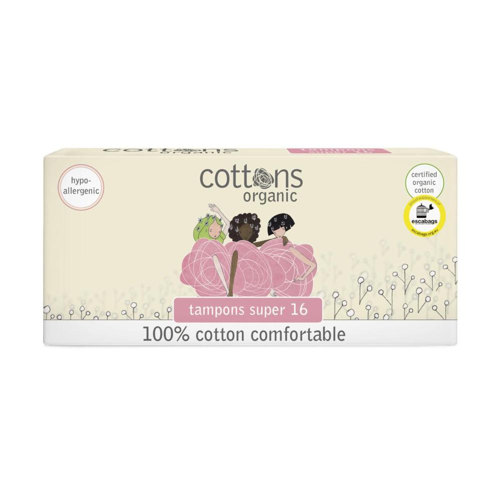 Buy Cottons Super 100 Cotton Tampons 16 pack Coles
