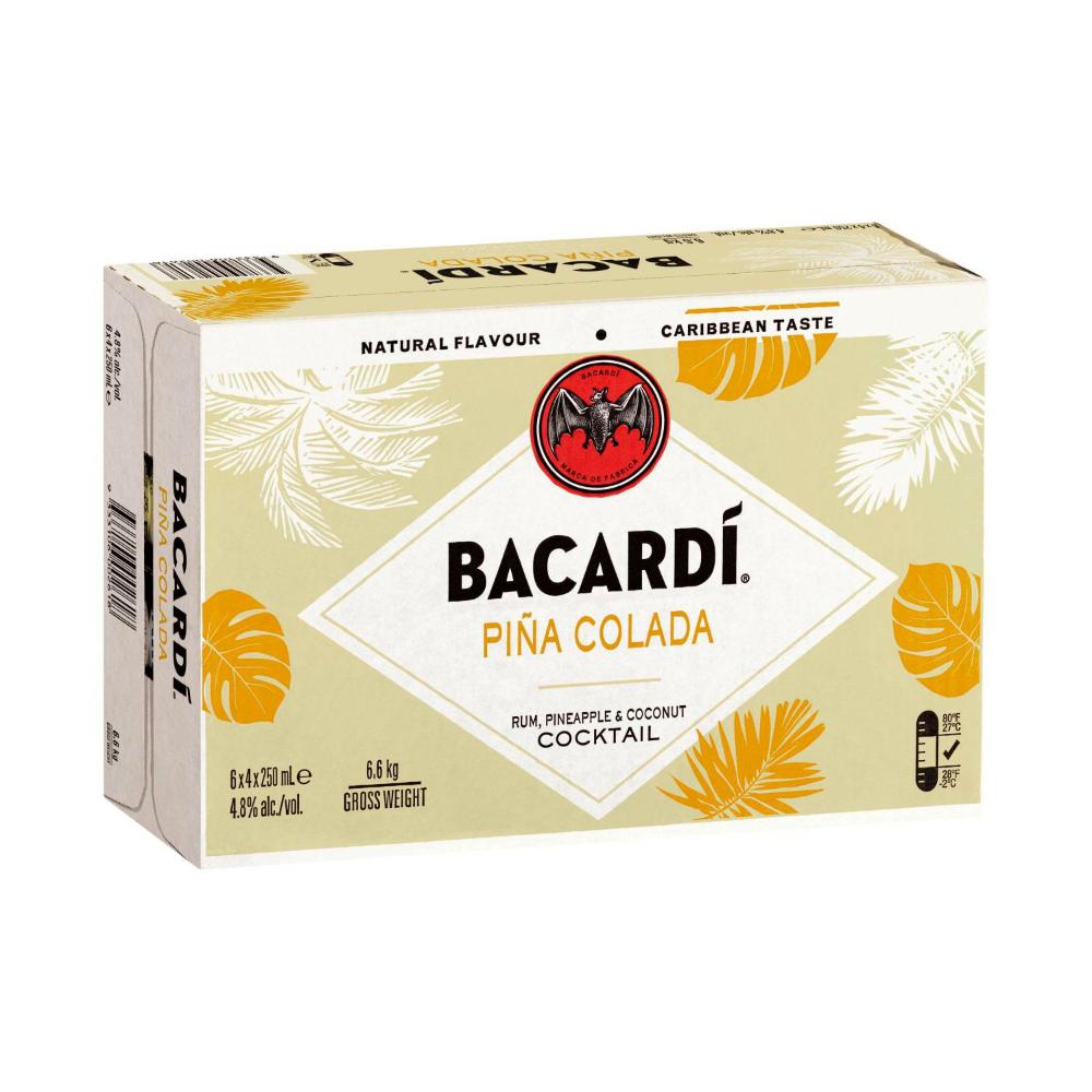 Buy Bacardi Pina Colada Can 250mL 24 Pack Coles