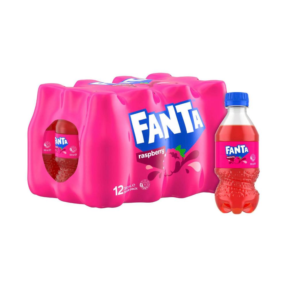 Buy Fanta Raspberry Flavoured Soft Drink Bottle12x300ml 12 pack | Coles