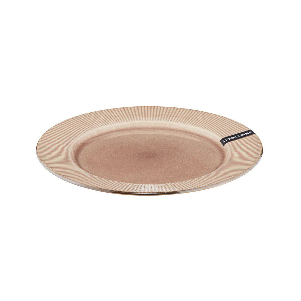 Buy Cook & Dine Ribbed Coffee Dinner Plate 1 each Coles