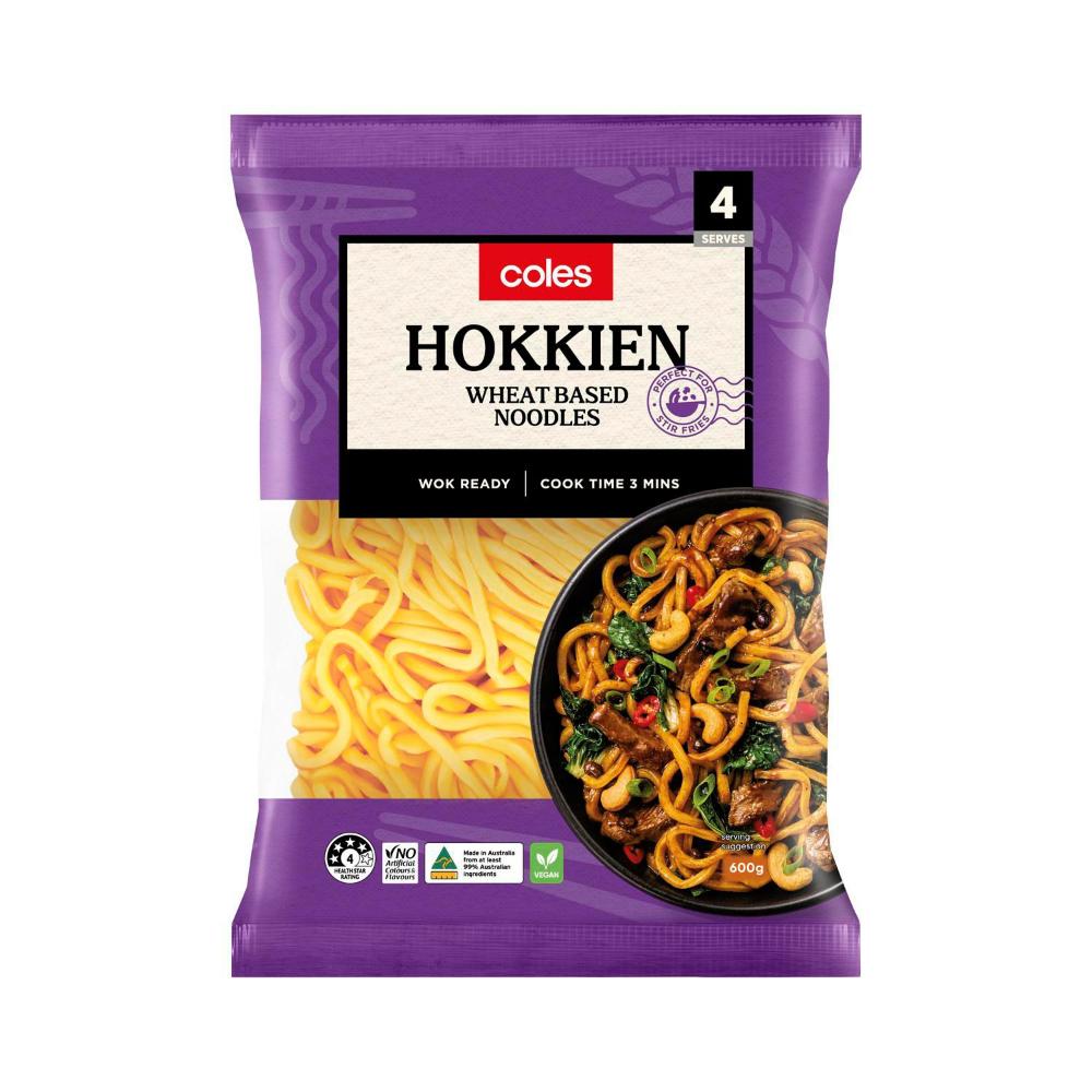 Buy Coles Hokkien Noodles 600g Coles