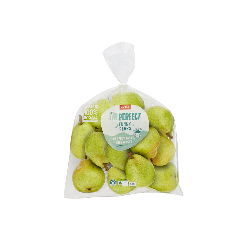 Buy Coles I'M Perfect Pears Prepacked 1.5kg Coles