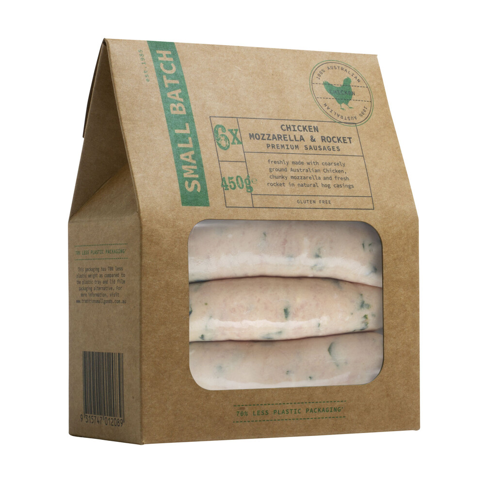 Buy Coles Chicken Mozzarella And Rocket Sausages 450g Coles
