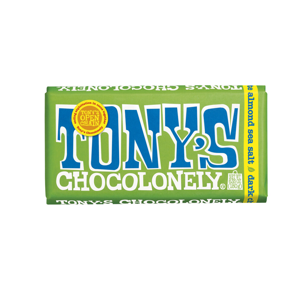 Tony's Chocolonely Dark Chocolate 51% Almond Sea Salt | 180g