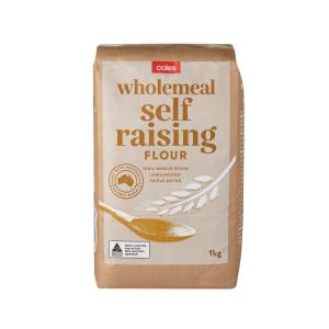 Coles Wholemeal Self Raising Flour | 1Kg