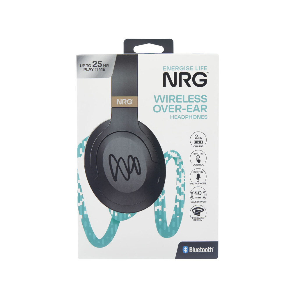 Buy NRG Over Ear Wireless Headphones 1 each Coles