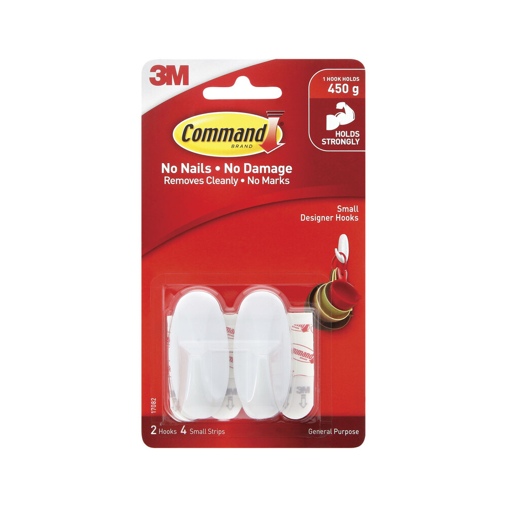 Buy Command Small Designer Hooks 2 pack Coles