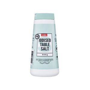 Coles Iodised Table Salt, 500 g, catalogue pack image