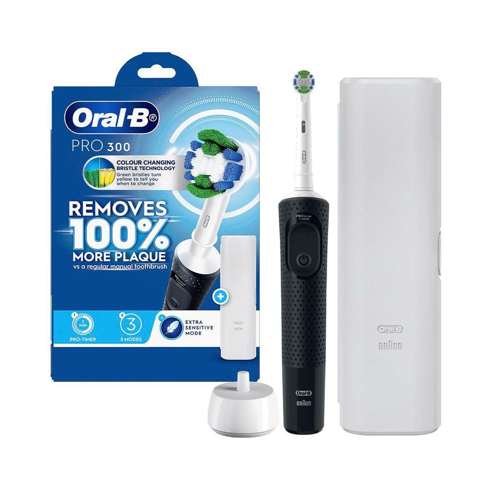 Buy Oral B D103 Pro 300 Electric Toothbrush Black 1 pack Coles
