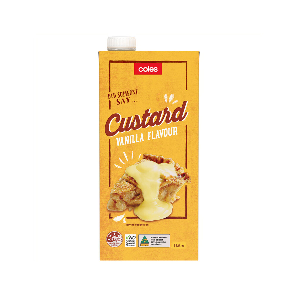 Buy Coles Custard Uht 1L Coles