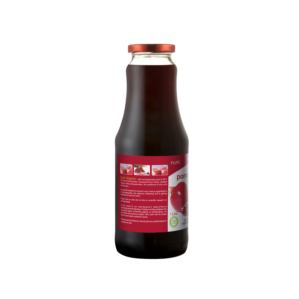 Nuris Organic Wild Pomegranate Juice Bottle | 1L