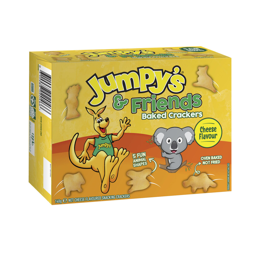 Buy Jumpys & Friends Crackers Cheese 140g Coles