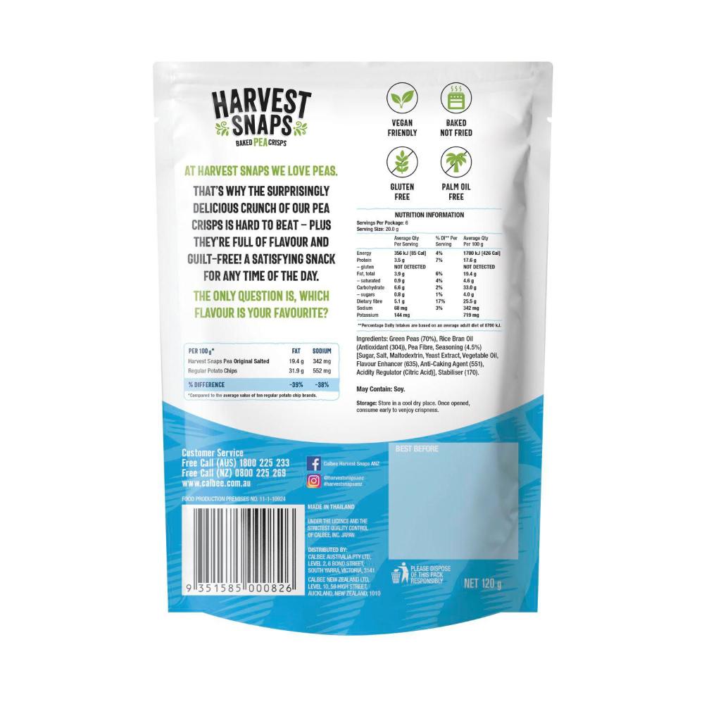 Harvest Snaps Pea Original Salted | 120g