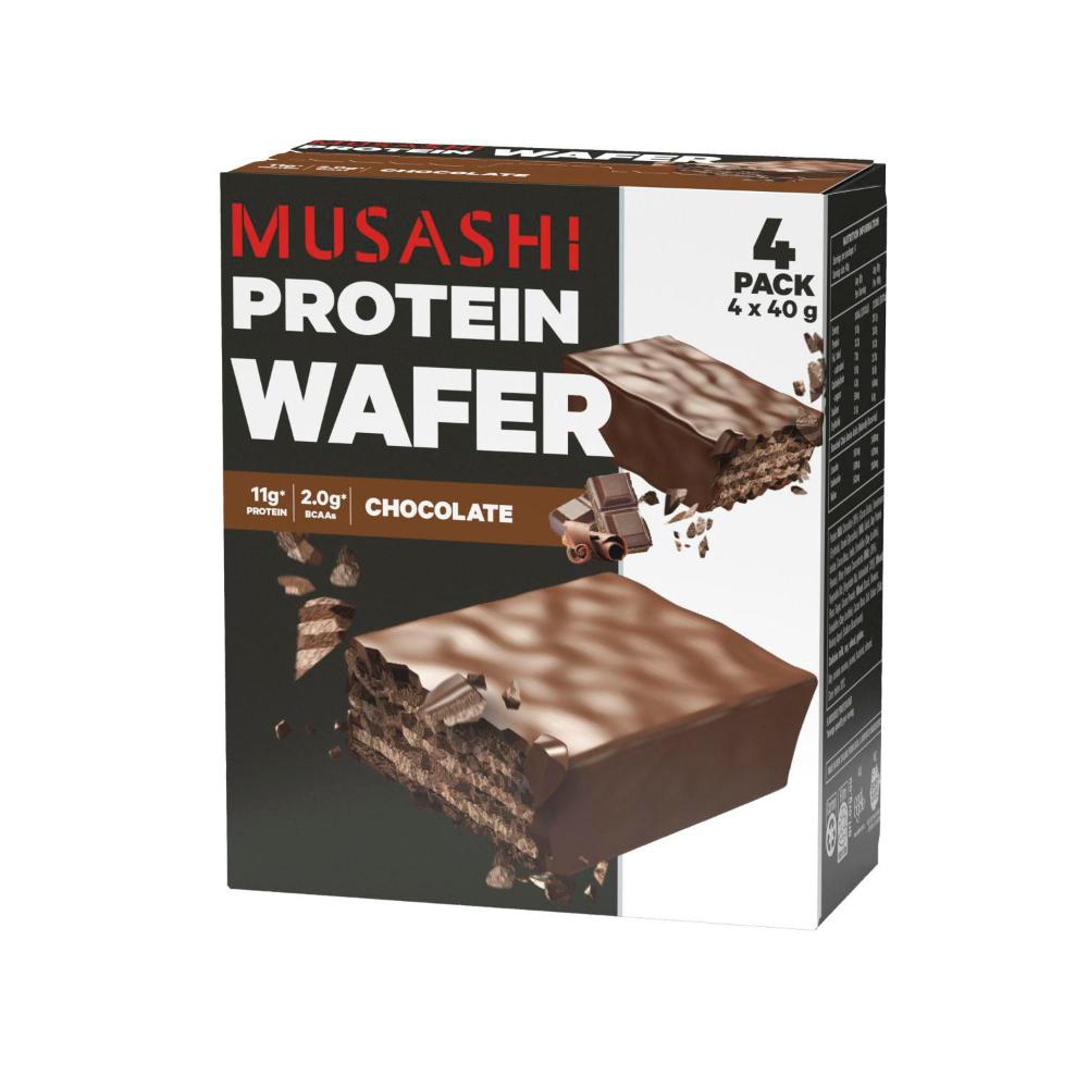 Buy Musashi Protein Wafer Chocolate 4x40g 160g | Coles