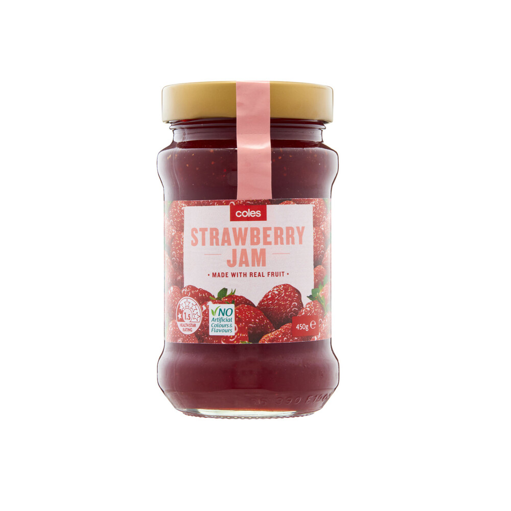 Buy Coles Strawberry Jam 450g Coles
