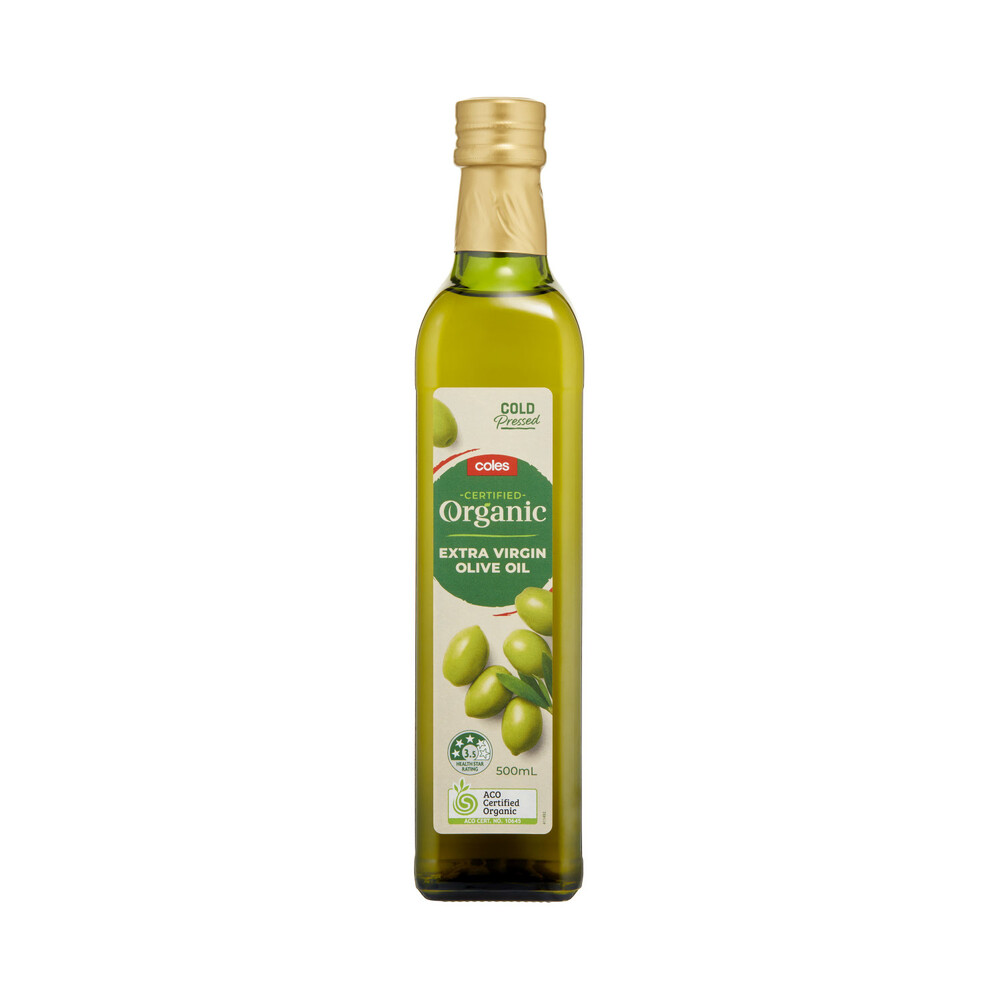 Buy Coles Organic Extra Virgin Olive Oil 500mL Coles