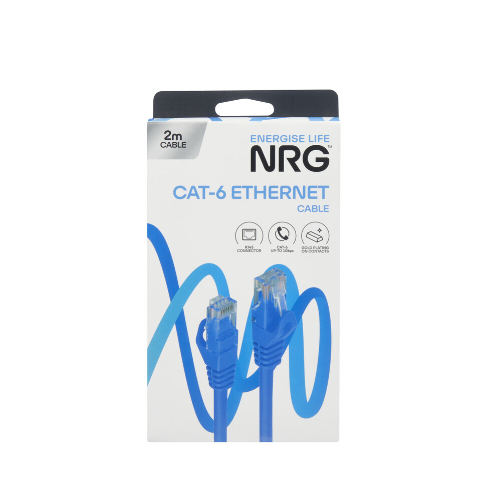 Buy NRG 2M Cable Cat 6 1 each Coles