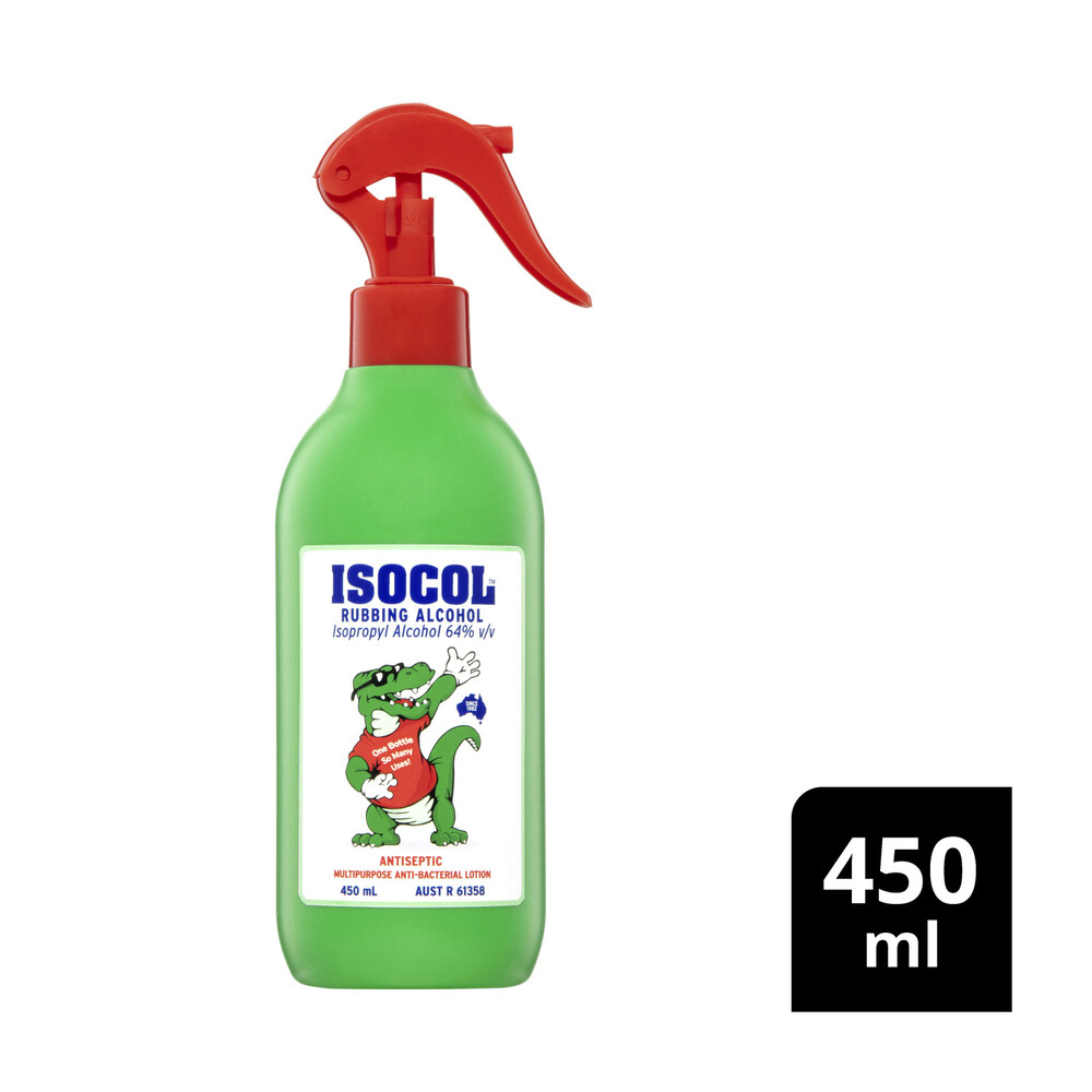 Buy Isocol Rubbing Alcohol Spray 450mL Coles