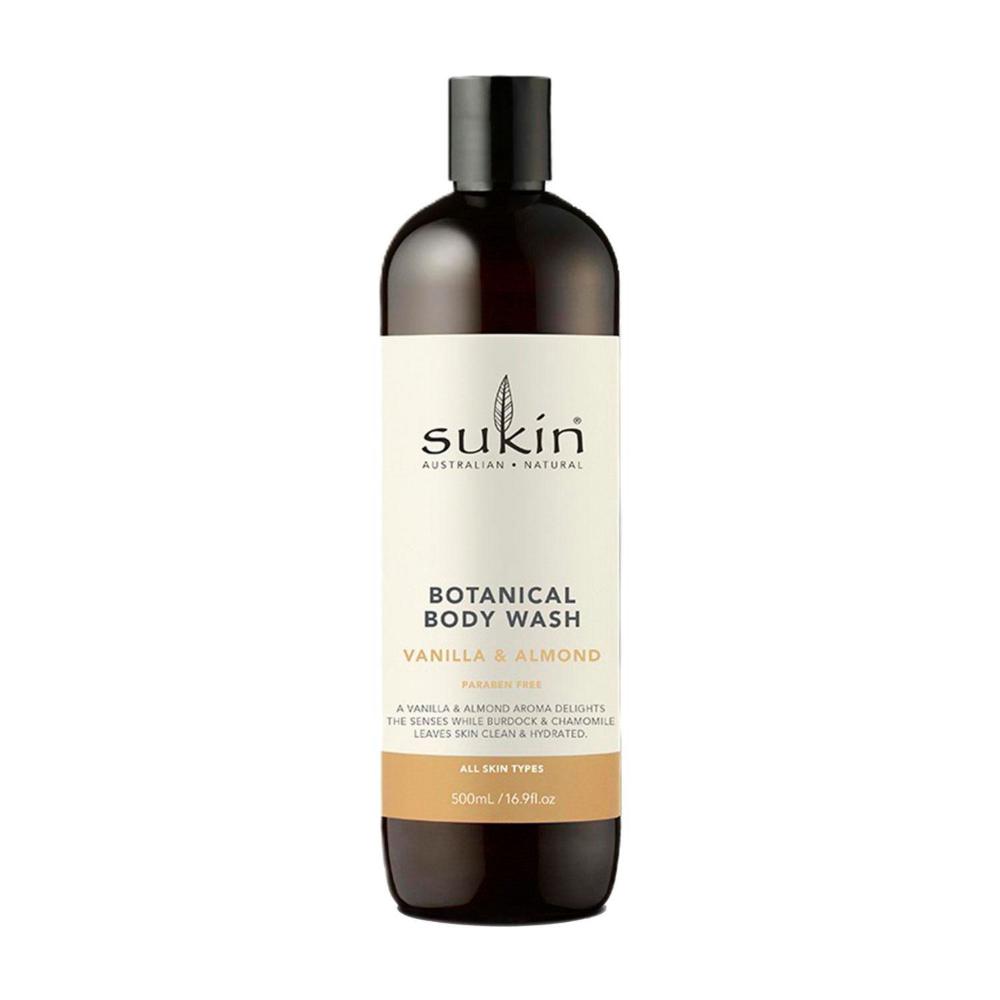Buy Sukin Body Wash Vanilla & Almond 500mL Coles