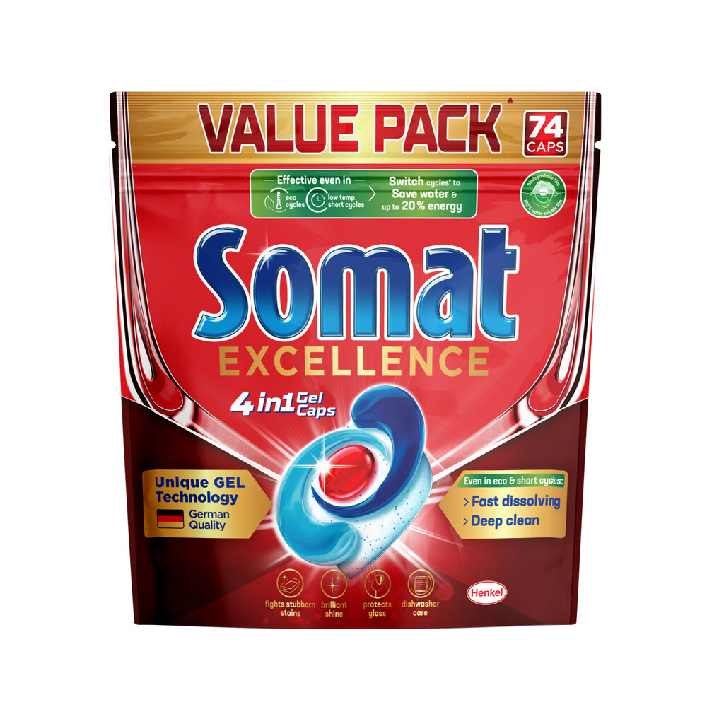 Buy Somat Excellence Dishwashing Tablets 74 pack Coles
