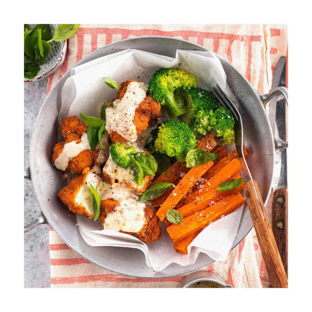 Youfoodz Creamy Garlic Chicken Kyiv With Chips & Broccoli | 312g