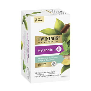 TwiningsLivewellMetabolism+ZincTeaBag|20pack