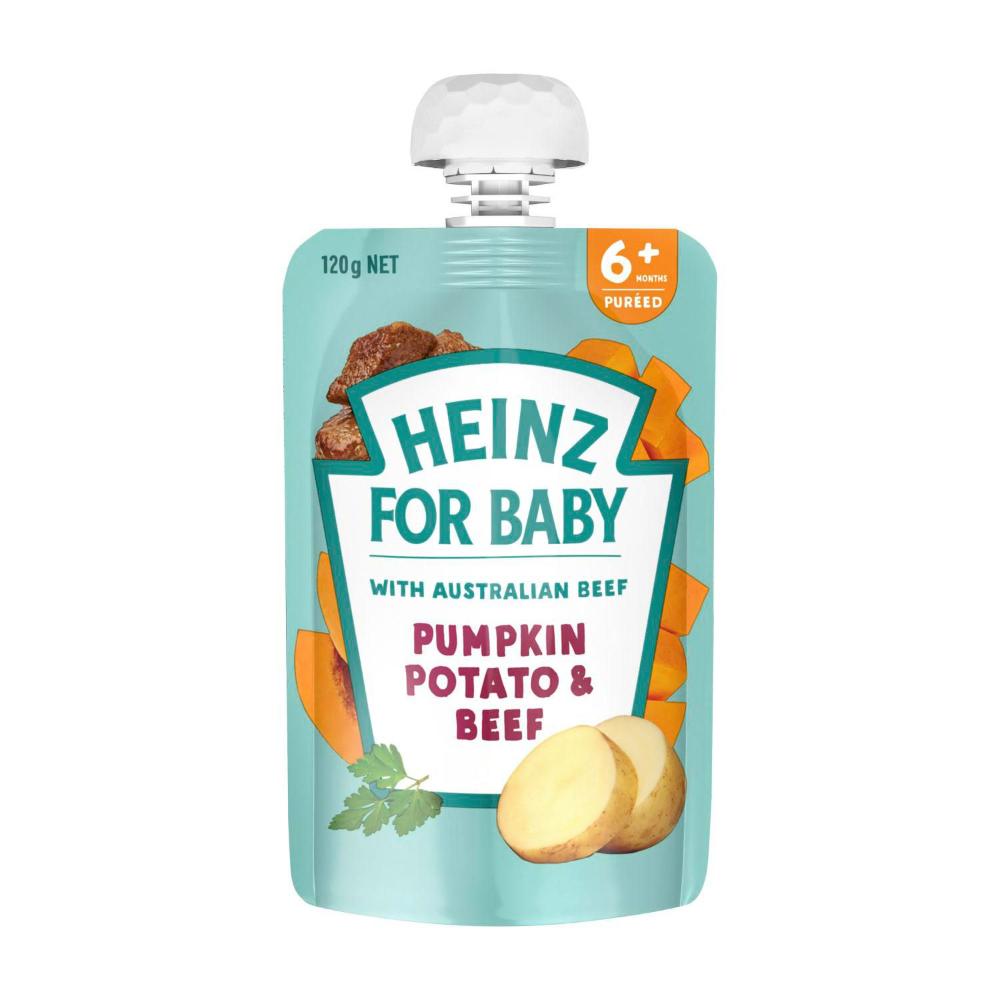 Buy Heinz Pumpkin Potato Beef Baby Food Pouch 6+ Months 120g Coles