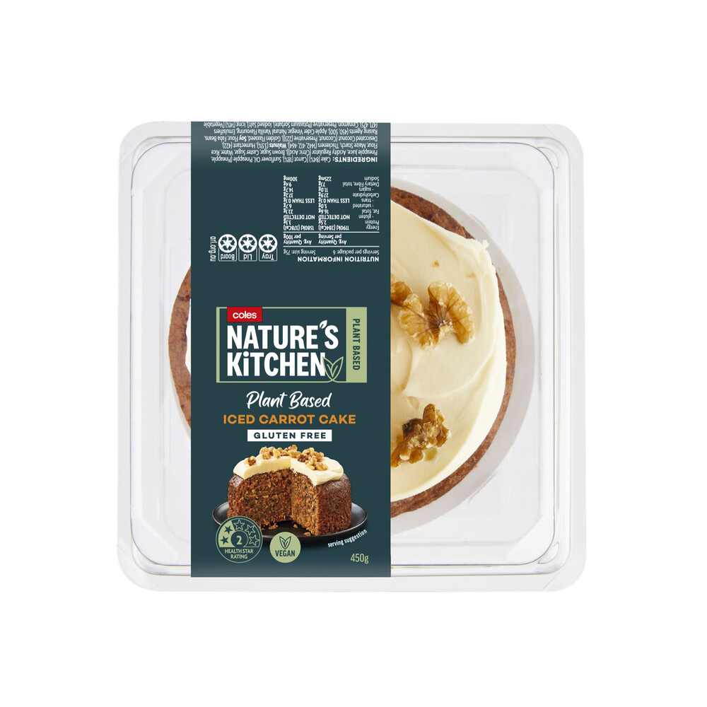 Coles Natures Kitchen Carrot Cake | 450g