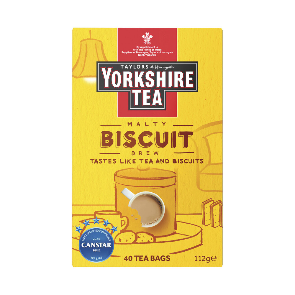 Buy Yorkshire Tea Biscuit Brew Tea Bags 40 pack Coles