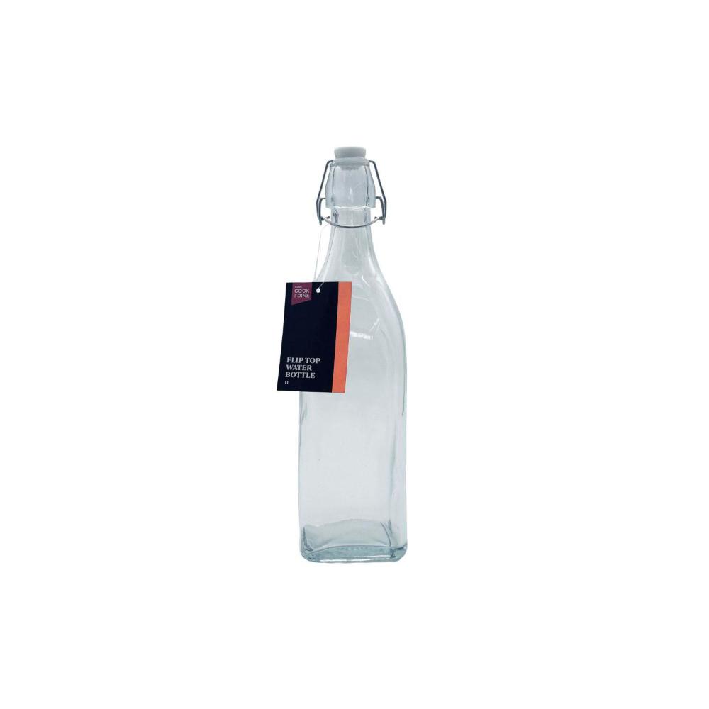 Buy Cook & Dine Flip Top Glass Bottle 1L 1 Each Coles
