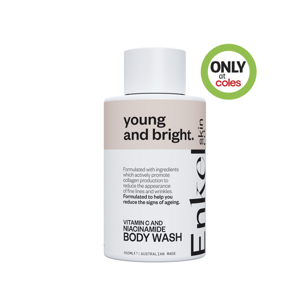 Buy Enkel Skin Co Body Wash Vitamin C & Niacinamide 450mL Coles