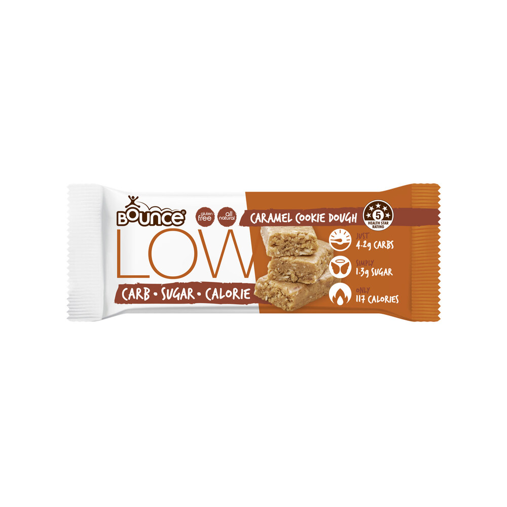 Buy Bounce Low Carb Bar Caramel Cookie Dough 35g Coles
