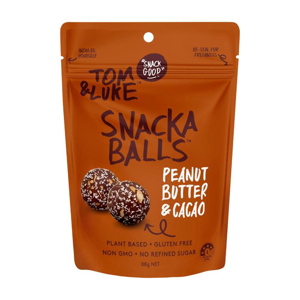 Buy Tom & Luke Peanut Butter & Cacao Snackaballs 88g Coles