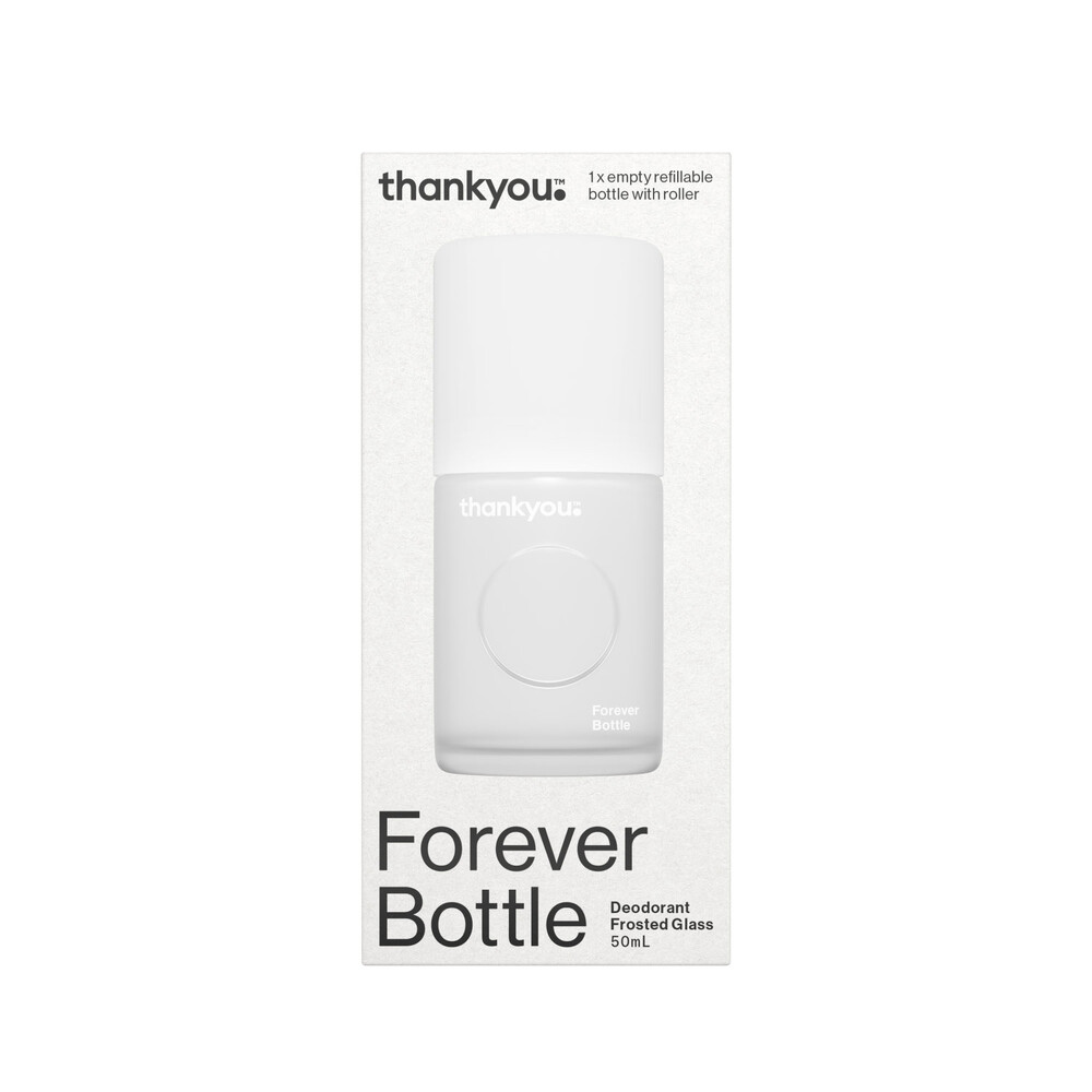 Buy Thankyou Forever Bottle Glass White 50mL Coles